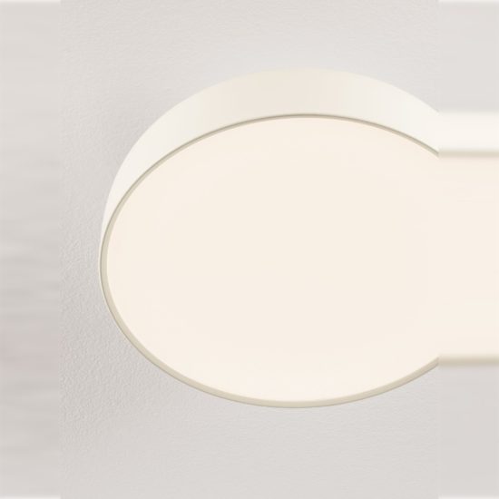 Plafoniera a cupola led 27w 2700k dimmerabile per camera da letto moderna crema
