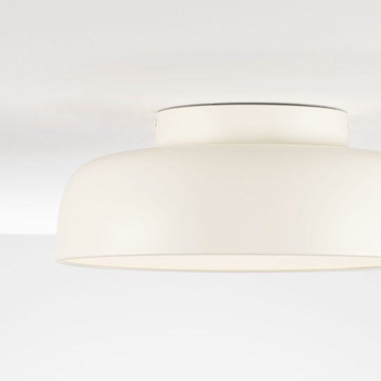 Plafoniera a cupola led 27w 2700k dimmerabile per camera da letto moderna crema
