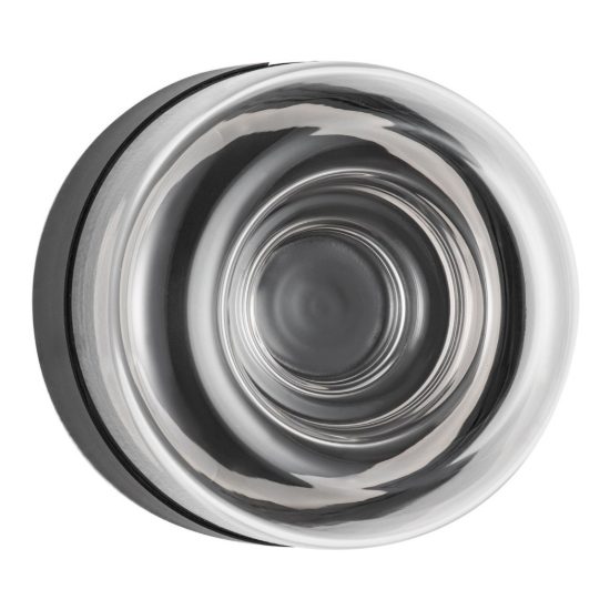 Applique da parete a disco in vetro led 6w 3000k per soggiorno moderna nera