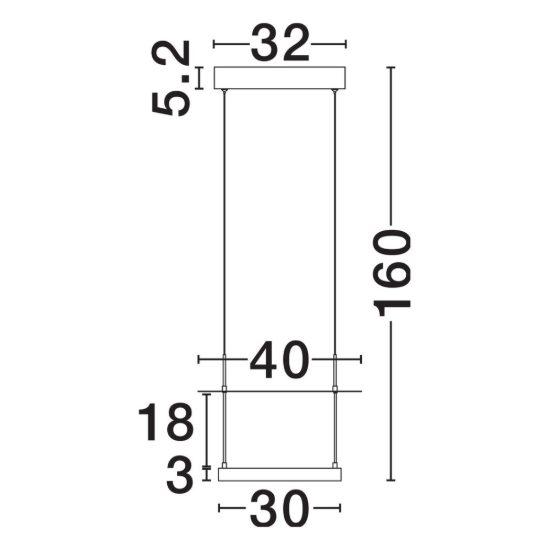 Lampadario a sospensione led 29w 2700k dimmerabile per ingresso moderno nero sabbiato e bianco