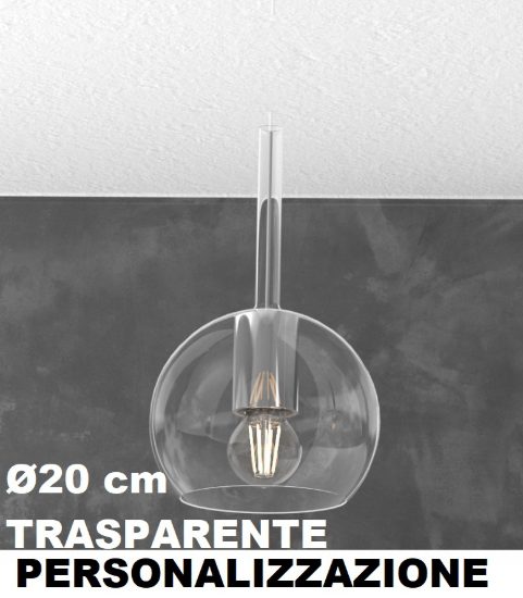 Vetro 1155 medio 20cm trasparente top light future personalizzazione
