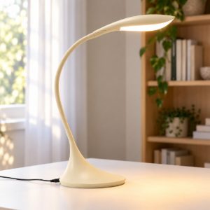 Gea luce nunki lampada da scrivania per ufficio led 5,2w 3000k dimmerabile moderna beige