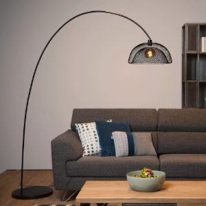 Piantana a cupola per soggiorno moderna nero