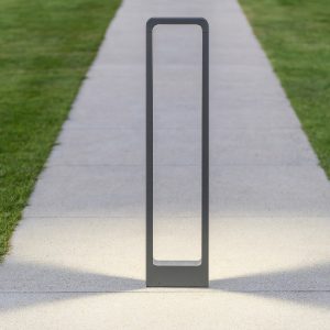 Lampione da giardino anti corrosione moderno antracite led 4,5w 3000k ip54