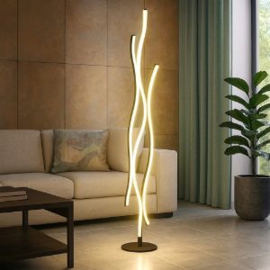 Lampada da terra moderna a luce diffusa led 28w cct 2300k 3000k 4000k per salotto