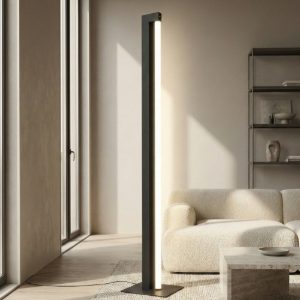 Piantana nera moderna girevole led 21w dimmerabile cct 2300k 3000k 4000k