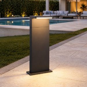 Lampioncino da giardino led 13w cct 2200k 3000k 4000k anti corrosione con sensore di movimento ip65