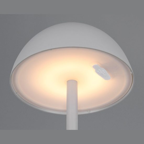 Lampada da tavolino senza fili per esterni design grigia led 1,7w 3000k