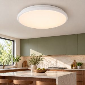 Plafoniera moderna bianca opaco led 20,5w 4000k dimmerabile
