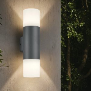 Applique per esterno da veranda moderno antracite