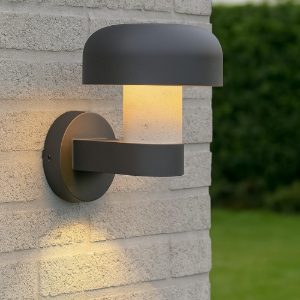 Applique da esterno per terrazzo grigio antracite