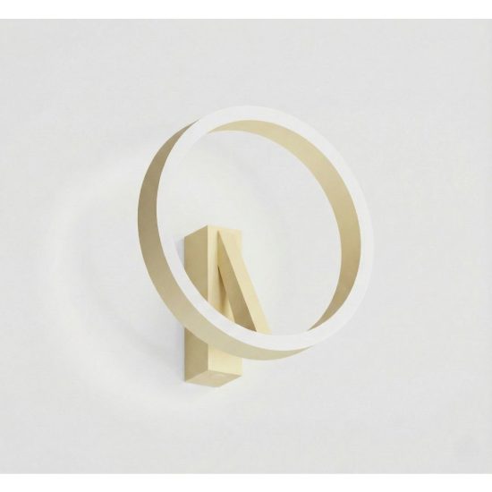 Gea luce criseide applique per comodino camera da letto led 30w 3000k ad anello new beige