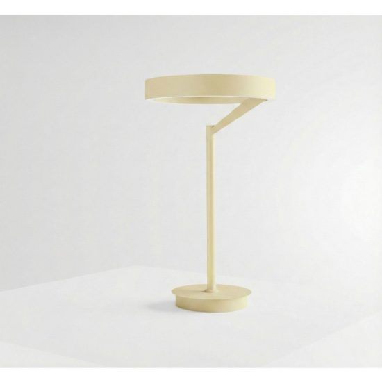 Gea luce criseide lampada da tavolo per soggiorno led 30w 3000k dimmerabile ad anello new beige