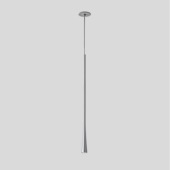 Gea luce dafne lampada a sospensione grande da incasso per cucina led 7w 3000k argento
