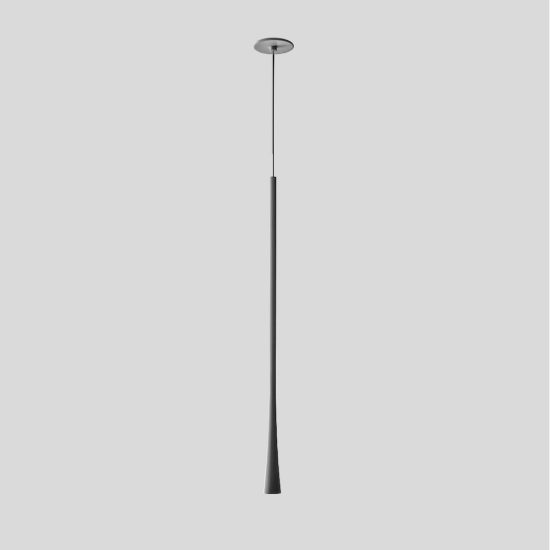 Gea luce dafne lampada a sospensione grande da incasso per cucina led 7w 3000k nero satinato
