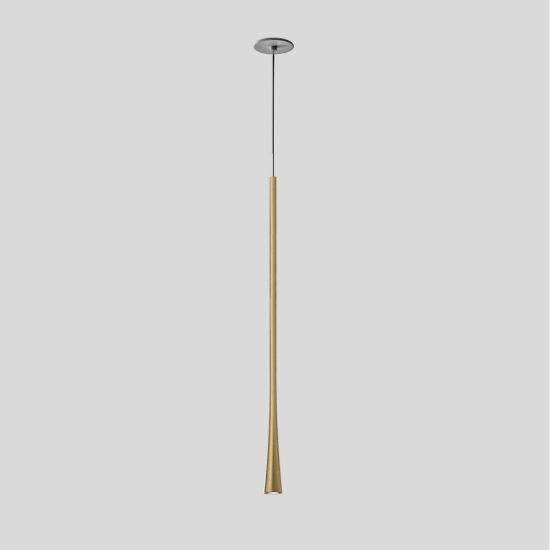 Gea luce dafne lampada a sospensione grande da incasso per cucina led 7w 3000k oro