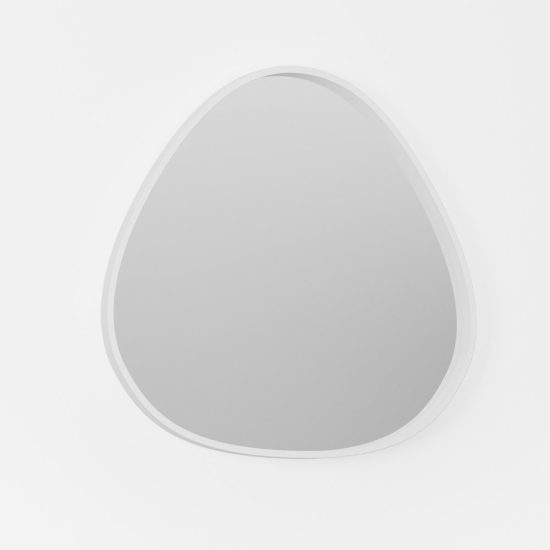 Gea luce ecaris applique da parete con specchio led 35w cct 3000k 4000k triangolare bianco satinato