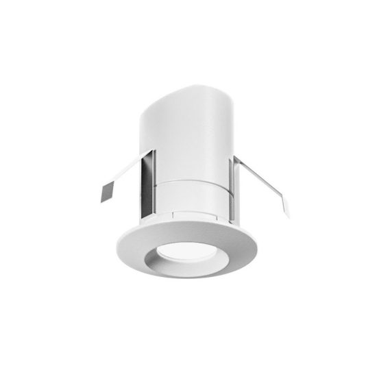 Gea luce ges2060c faretto da incasso per cartongesso led 2,1w 3000k rotondo bianco satinato