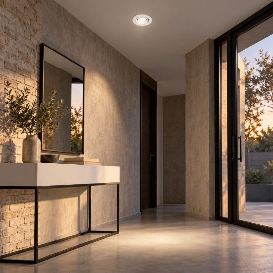 Gea luce gfa1010c faretto da incasso per cartongesso led 10w 3000k rotondo bianco satinato