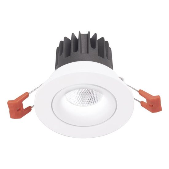 Gea luce gfa1040c faretto da incasso per cartongesso led 16w 3000k rotondo bianco satinato