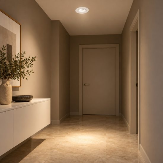 Gea luce gfa1040c faretto da incasso per cartongesso led 25w 3000k rotondo bianco satinato