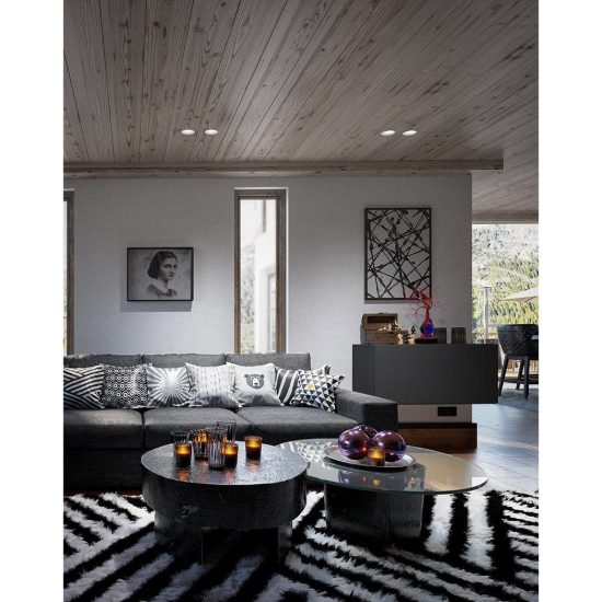 Gea luce gfa1050c faretto da incasso per cartongesso led 10w 4000k rotondo bianco satinato