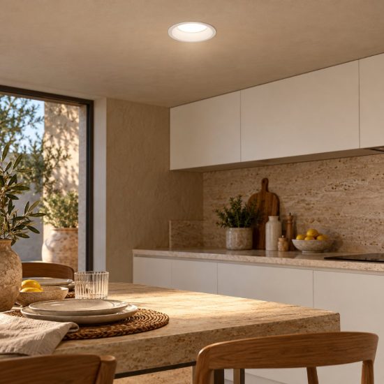 Gea luce gfa1050c faretto da incasso per cartongesso led 16w 4000k rotondo bianco satinato