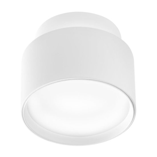 Gea luce gfa1070 plafoniera led 8w 3000k moderna rotonda bianca