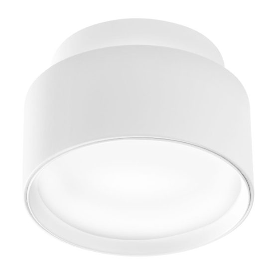 Gea luce gfa1070 plafoniera led 12w 3000k moderna rotonda bianca