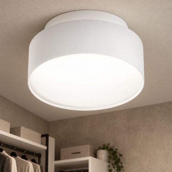 Gea luce gfa1070 plafoniera led 18w 3000k moderna rotonda bianca