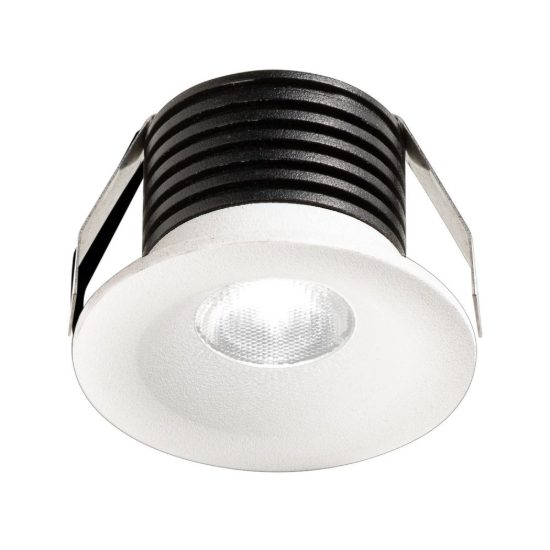 Gea luce gfa1080c faretto da incasso per cartongesso per cucina led 3w 4000k moderno rotondo bianco
