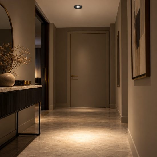 Gea luce gfa1080c faretto da incasso per cartongesso per cucina led 3w 3000k moderno rotondo nero