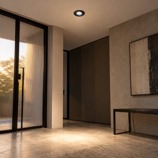 Gea luce gfa1090c faretto da incasso per cartongesso per cucina led 3w 4000k moderno rotondo nero