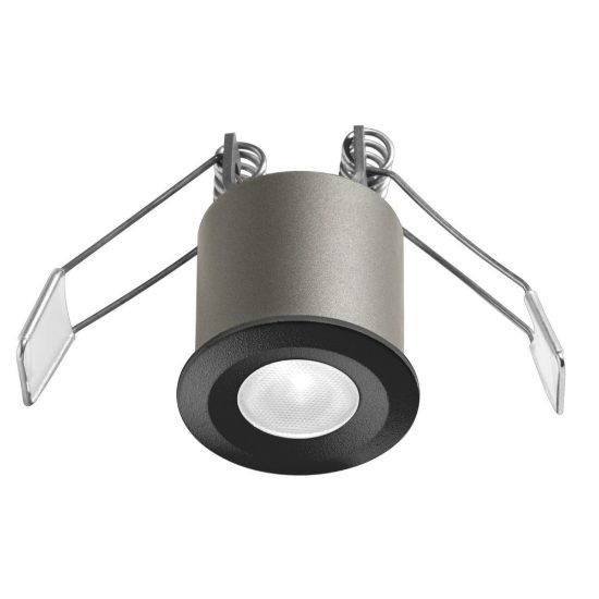 Gea luce gfa1090c faretto da incasso per cartongesso per cucina led 3w 4000k moderno rotondo nero