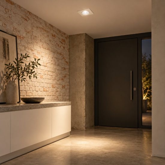 Gea luce gfa1090c faretto da incasso per cartongesso per cucina led 3w 3000k moderno quadrato bianco