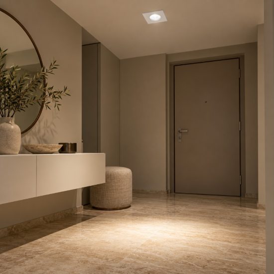 Gea luce gfa1090c faretto da incasso per cartongesso per cucina led 3w 4000k moderno quadrato bianco
