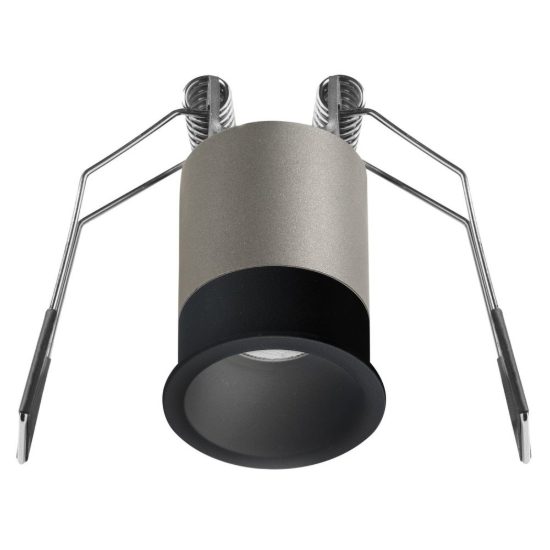 Gea luce gfa1100c faretto da incasso per cartongesso per cucina led 3w 4000k moderno rotondo nero