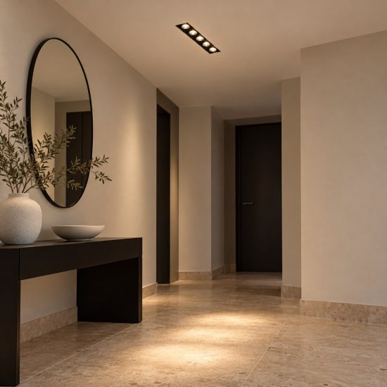 Gea luce gfa1130 faretto da incasso per cartongesso per cucina led 10w 3000k lineare bianco e nero