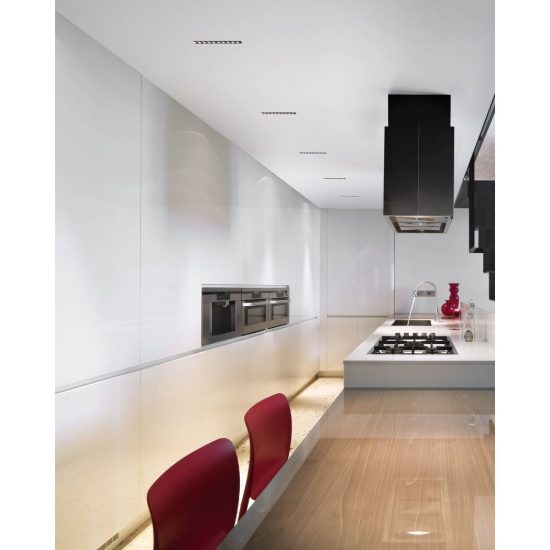 Gea luce gfa1130 faretto da incasso per cartongesso per cucina led 10w 3000k lineare bianco e nero