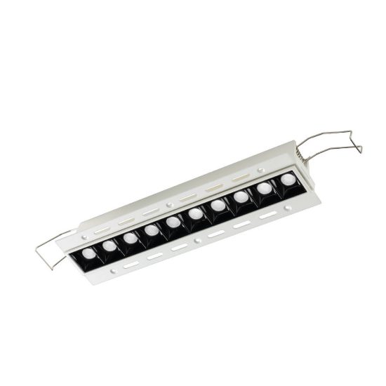 Gea luce gfa1130 faretto da incasso per cartongesso per cucina led 20w 4000k lineare bianco e nero