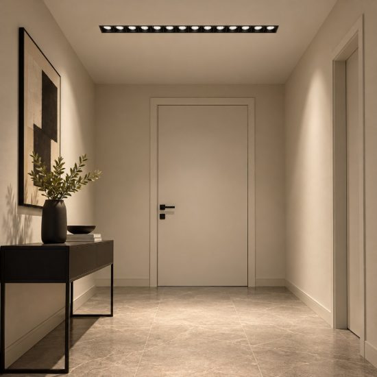Gea luce gfa1130 faretto da incasso per cartongesso per cucina led 30w 3000k lineare bianco e nero