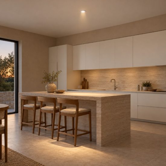 Gea luce gfa1410 faretto da incasso per cartongesso per cucina led 10w 3000k rotondo bianco satinato