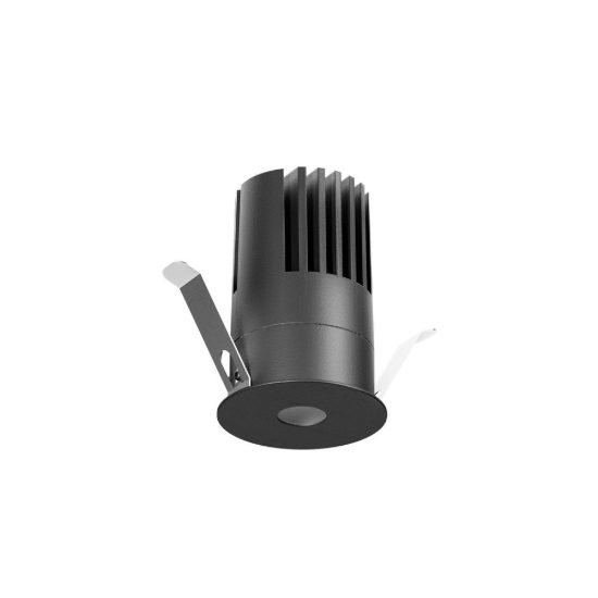 Gea luce gfa1410 faretto da incasso per cartongesso per cucina led 18w 3000k rotondo nero satinato