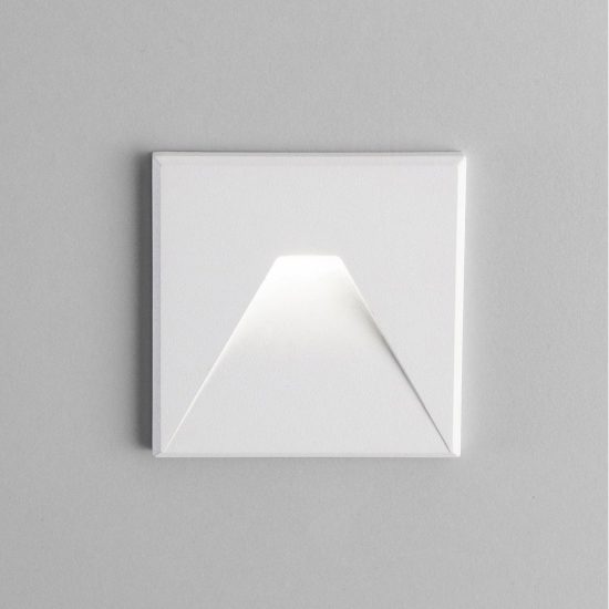 Gea luce gfa1420 segnapasso da incasso led 3w cct 3000k 4000k 6000k quadrato bianco satinato