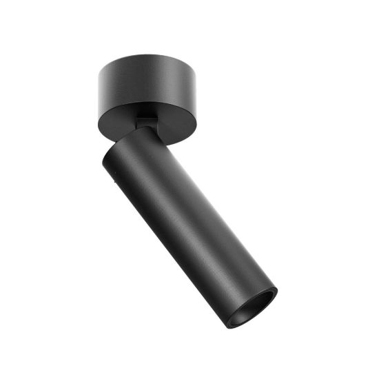 Gea luce gfa1460 faretto da soffitto per corridoio led 7w 3000k cilindrico nero satinato