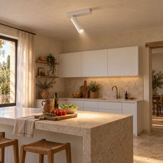 Gea luce gfa1470 faretto da soffitto per ingresso led 7w 3000k cilindrico bianco satinato