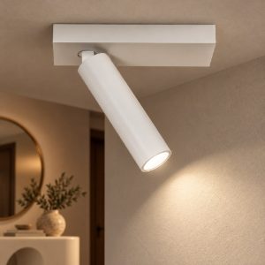 Gea luce gfa1470 faretto da soffitto per ingresso led 7w 2700k cilindrico bianco satinato