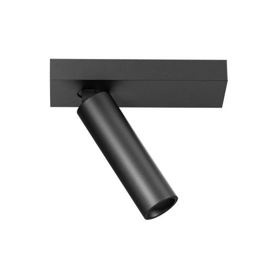 Gea luce gfa1470 faretto da soffitto per ingresso led 7w 3000k cilindrico nero satinato