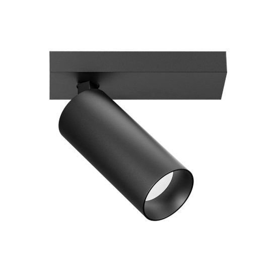 Gea luce gfa1470 faretto da soffitto per ingresso led 12w 3000k cilindrico nero satinato