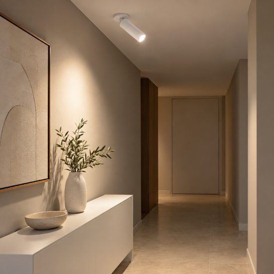 Gea luce gfa1480 faretto da incasso per cartongesso per cucina led 7w 2700k cilindrico bianco